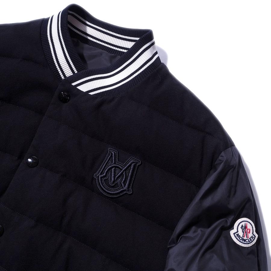 Moncler ブラック Bouchet リバーシブルダウン ボンバージャケット MONCLER（モンクレール） リバーシブル ライトダウンジャケット
