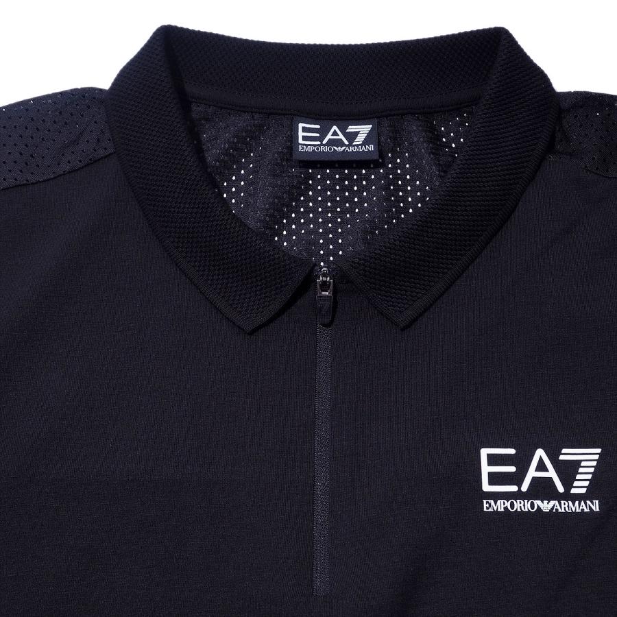 EA7 ジップアップ ポロシャツ 7M000125 NATURAL VENTUS7 エンポリオ