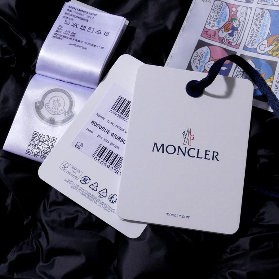 モンクレール ダウンベスト ROCOQUE 999ブラック MONCLER メンズ ブランド 高級 2025AW 2025年秋冬の画像