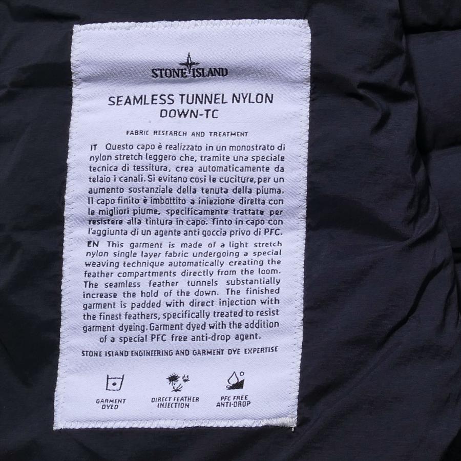ストーンアイランド STONE ISLAND ダウンベスト G100004 ネイビー SEAMLESS TUNNEL NYLON DOWN-TC メンズ ブランド 2025AW 2025年秋冬の画像