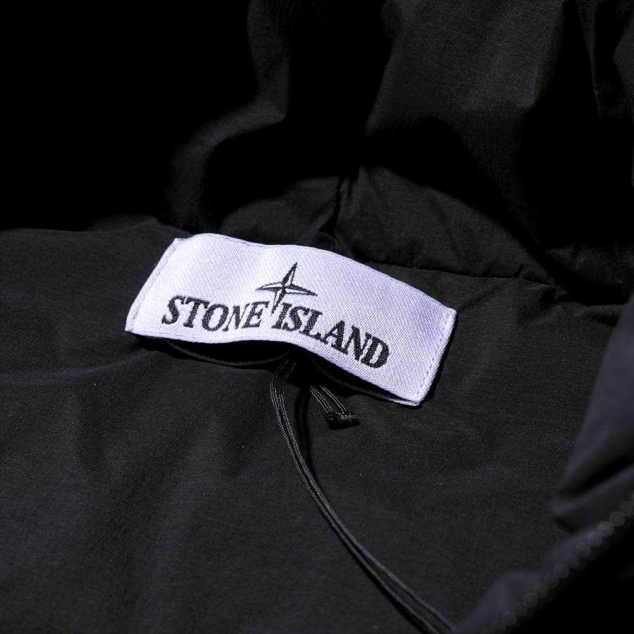 ストーンアイランド STONE ISLAND ダウンベスト G100004 ブラック SEAMLESS TUNNEL NYLON DOWN-TC メンズ ブランド 2025AW 2025年秋冬の画像