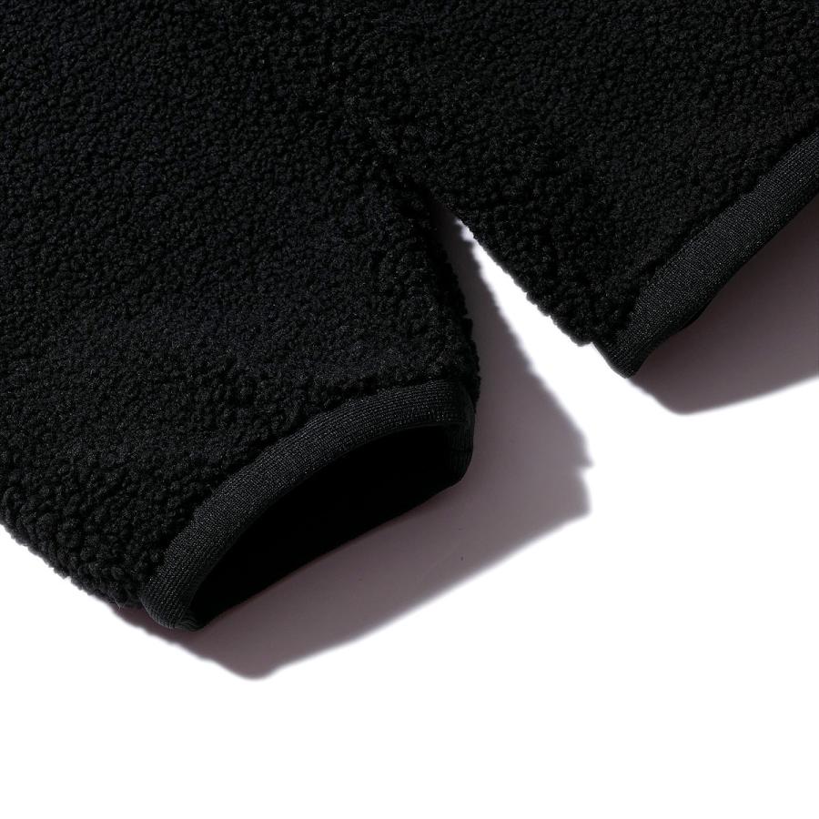 モンクレール ジップアップ カーディガン 8G00043 テディ フリース ZIP UP CARDIGAN ブラック MONCLER メンズ 2025AW 2025年秋冬の画像