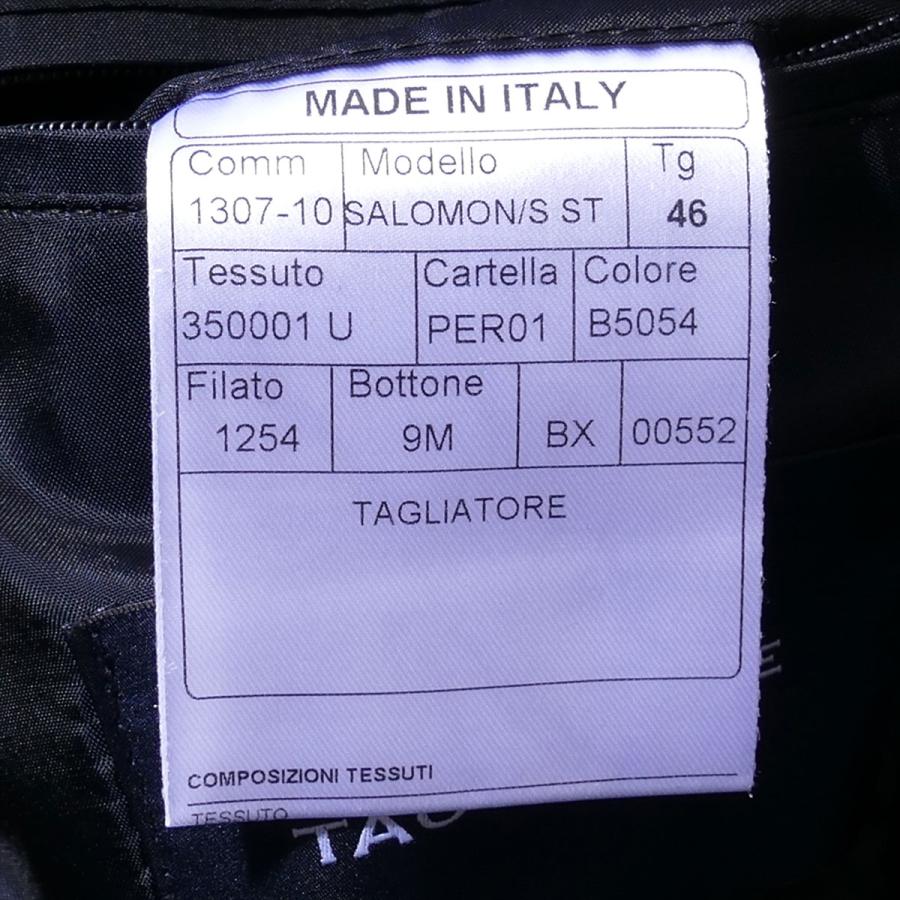 タリアトーレ  カシミヤ混 コート SALOMON 350001U [ブラック] ベルテッド バルカラー イタリア製 TAGLIATORE メンズ 2025AW 2025年秋冬新作の画像