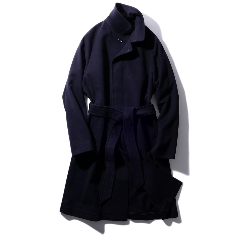 美品 タリアトーレ ダブルベルテッドコート RIDLEY カシミヤ ネイビー TAGLIATORE（タリアトーレ） カシミヤ混 コート SALOMON 350001U