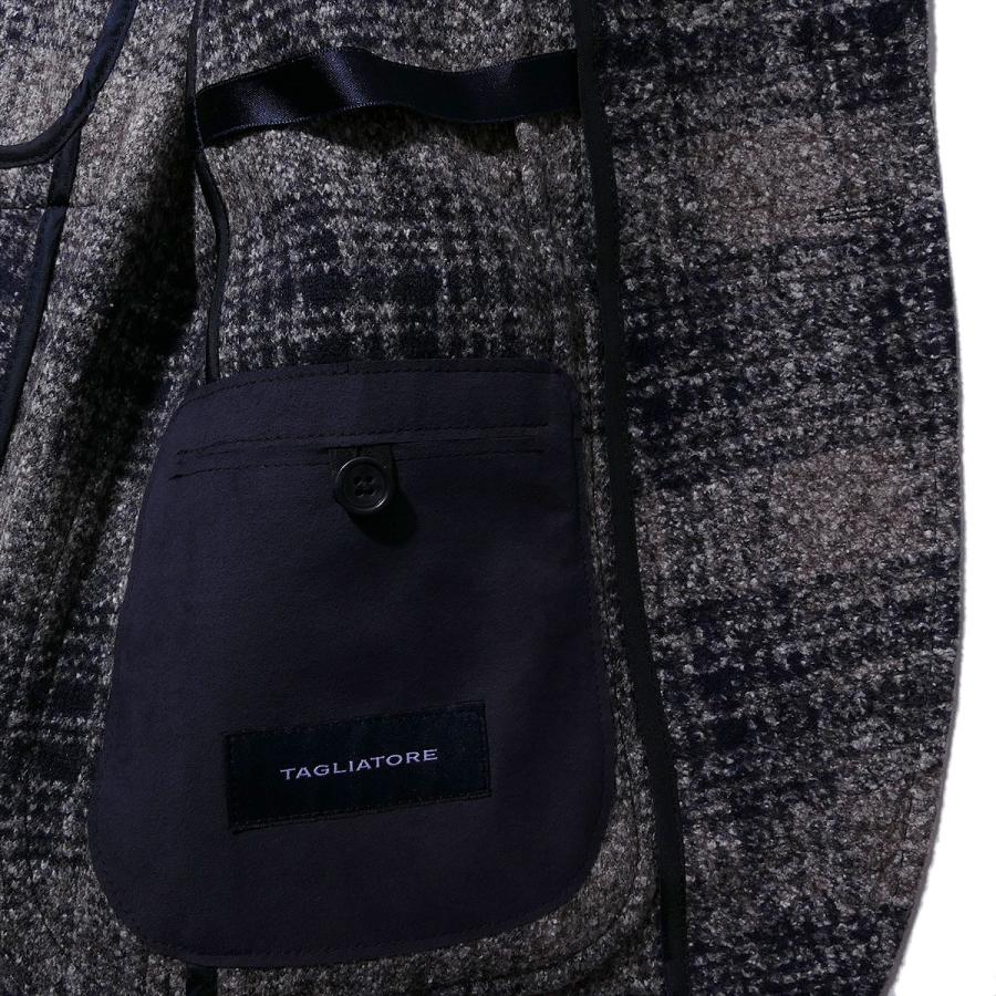 タリアトーレ ウールジャージー ジャケット G-DERRICK オンブレ チェック イタリア製 TAGLIATORE メンズ 2025AW 2025年秋冬新作の画像