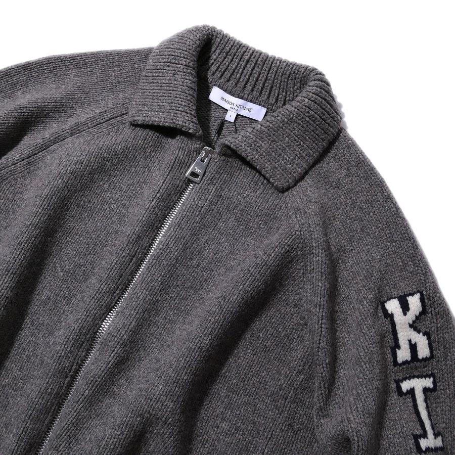 メゾンキツネ MAISON KITSUNE カレッジ ニット ウール ジャケット PM02112 カーディガン メンズ ブランド 高級 2025AW 2025年秋冬[030450]の画像