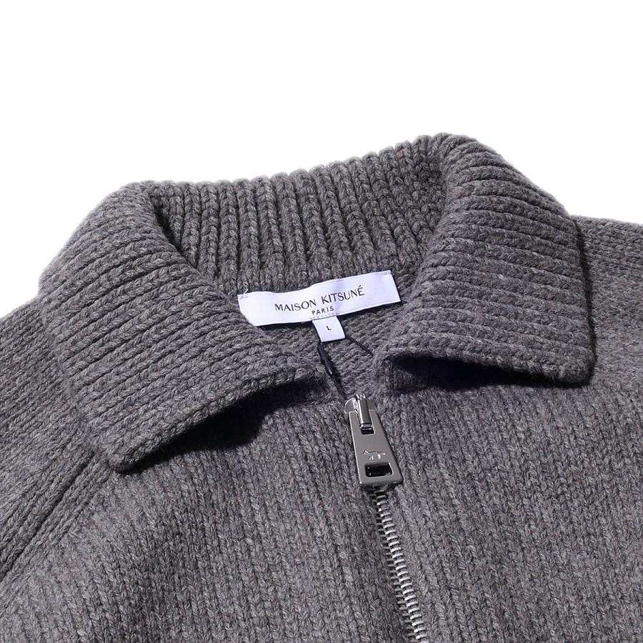 メゾンキツネ MAISON KITSUNE カレッジ ニット ウール ジャケット PM02112 カーディガン メンズ ブランド 高級 2025AW 2025年秋冬[030450]の画像