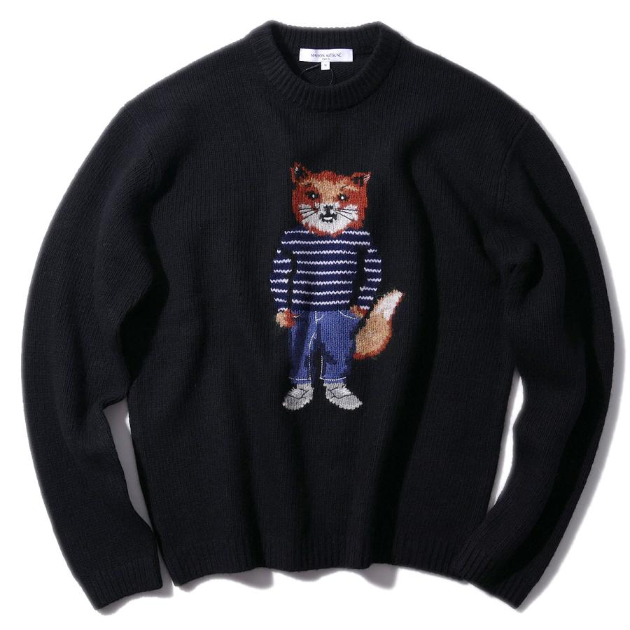 MAISON KITSUNE（メゾン キツネ） ニット PM00806 [ブラック] ドレスド