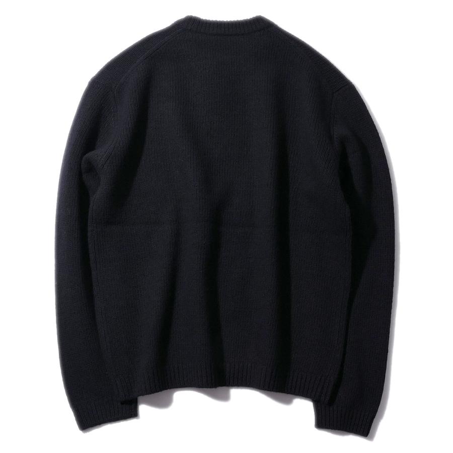 メゾンキツネ MAISON KITSUNE ニット PM00806 [ブラック] ドレスド フォックス インターシャ ウール ジャンパー メンズ ブランド 高級_6