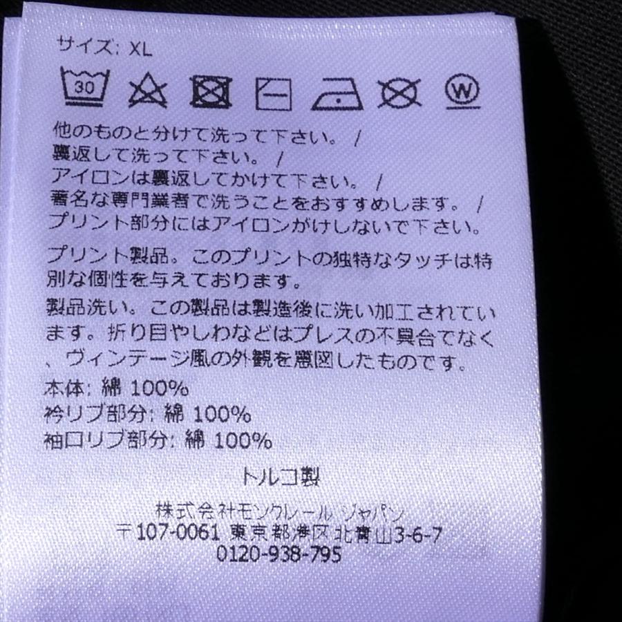 モンクレール ロングスリーブTシャツ 8D00009 999 ブラック MONCLER メンズ ロンT 長袖 2026SS 2026年春夏の画像