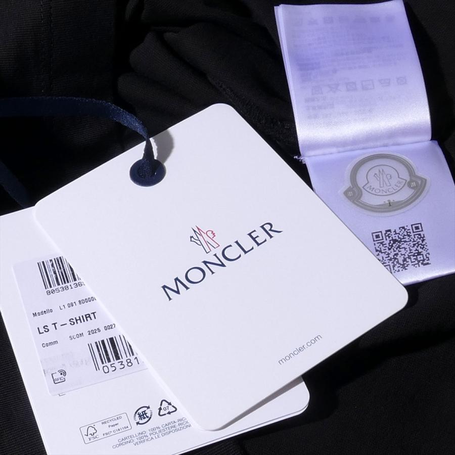 モンクレール ロングスリーブTシャツ 8D00009 999 ブラック MONCLER メンズ ロンT 長袖 2026SS 2026年春夏の画像
