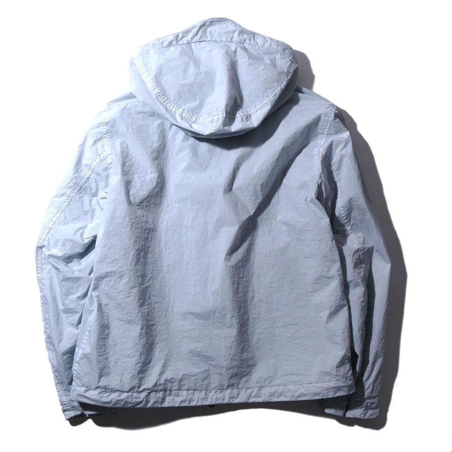ストーンアイランド STONE ISLAND フーデッドジャケット 4100001 V0041スカイブルー CRINKLE REPS R-NY ブルゾン メンズ ブランド 2026SS 2026年春夏の画像