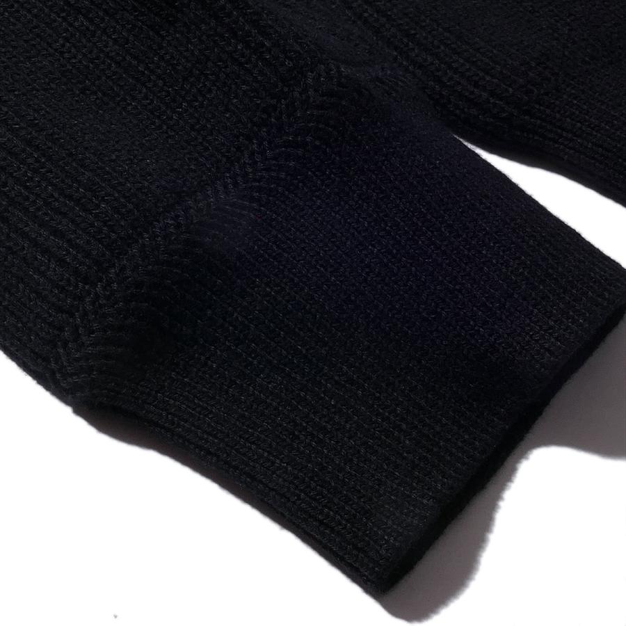 ストーンアイランド ジップアップ ニットカーディガン 5100126 V0029ブラック STONE ISLAND リブ編み ORGANIC COTTON メンズ ブランド  2026SS 2026年春夏の画像