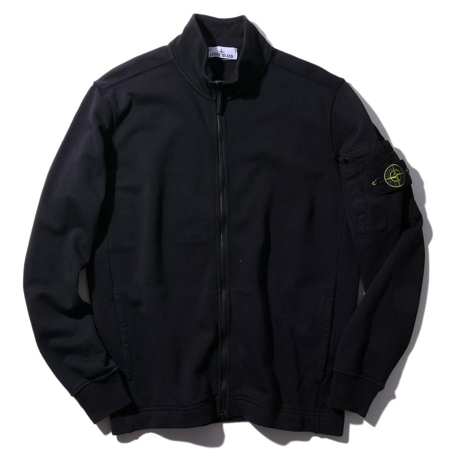 ストーンアイランド ユーティリティーポケット付きトラックジャケット 6100018 V0029ブラック STONE ISLAND スウェット  メンズ ブランド  2026SS 2026年春夏の画像