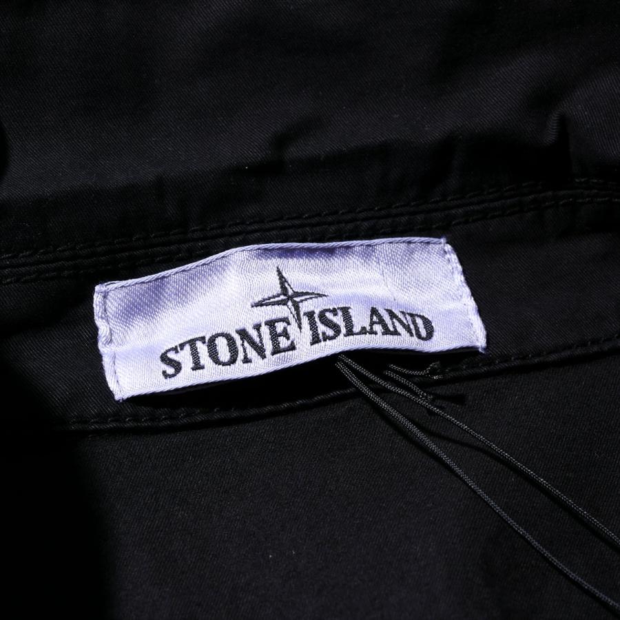 ストーンアイランド ショートスリーブシャツ 1100025 V0029ブラック STONE ISLAND シャツジャケット 半袖 メンズ ブランド  2026SS 2026年春夏の画像