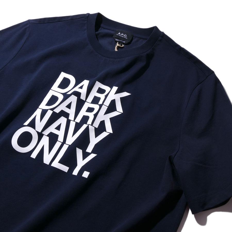 APC アーペーセー A.P.C. Tシャツ M26461 DARK NAVY ONLY メンズ