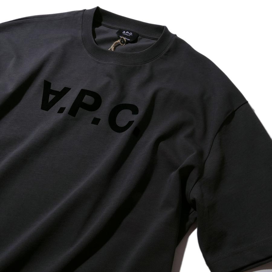 APC アーペーセー A.P.C. ルーズフィットTシャツ M26385 チャコールグレー メンズ レディース 半袖 ブランド 大きいサイズ 2026SS 2026年春夏の画像