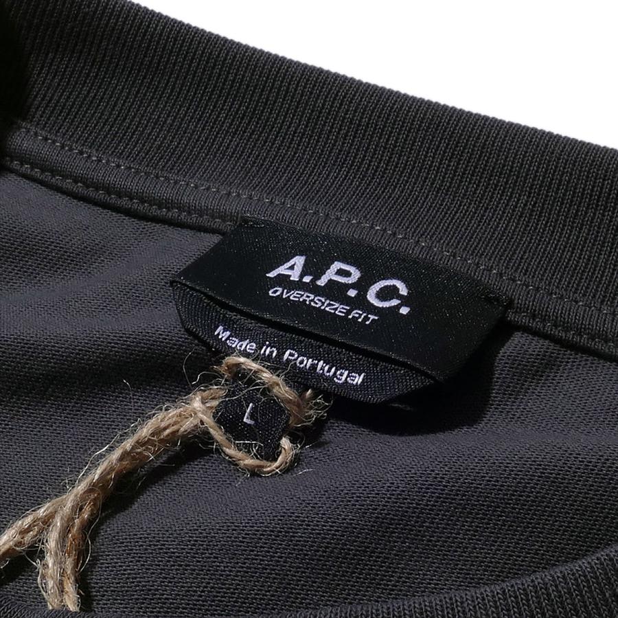 APC アーペーセー A.P.C. ルーズフィットTシャツ M26385 チャコールグレー メンズ レディース 半袖 ブランド 大きいサイズ 2026SS 2026年春夏の画像