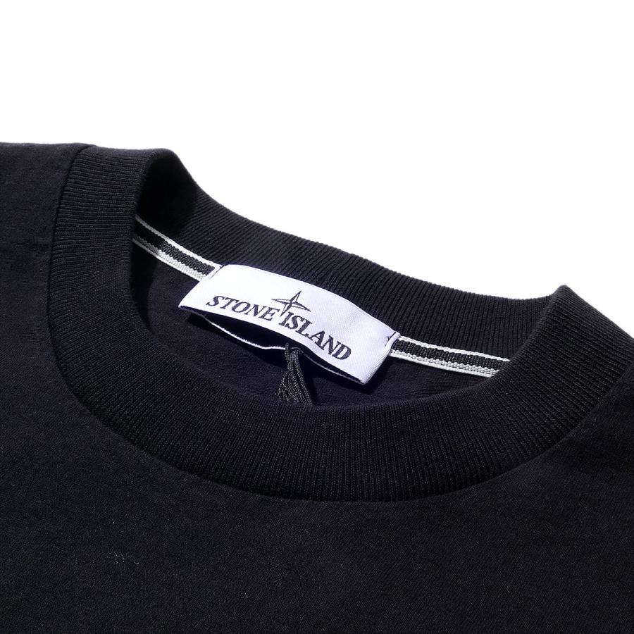 ストーンアイランド アウトラインコンパスTシャツ 2100001  V0029ブラック STONE ISLAND ORGANIC COTTON JERSEY メンズ ブランド 2026SS 2026年春夏の画像