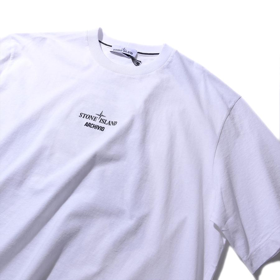 ストーンアイランド ARCHIVIOプリントTシャツ 2100023  S0091ホワイト STONE ISLAND メンズ ブランド 大きいサイズ 厚手 2026SS 2026年春夏の画像