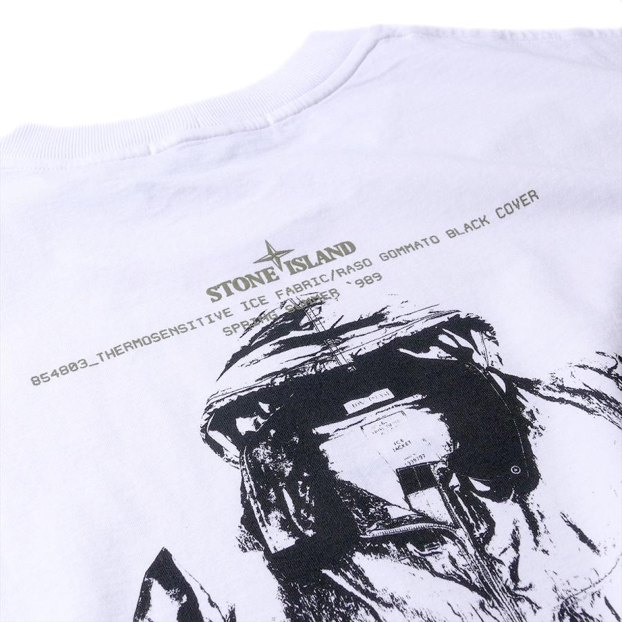 ストーンアイランド ARCHIVIOプリントTシャツ 2100023  S0091ホワイト STONE ISLAND メンズ ブランド 大きいサイズ 厚手 2026SS 2026年春夏の画像