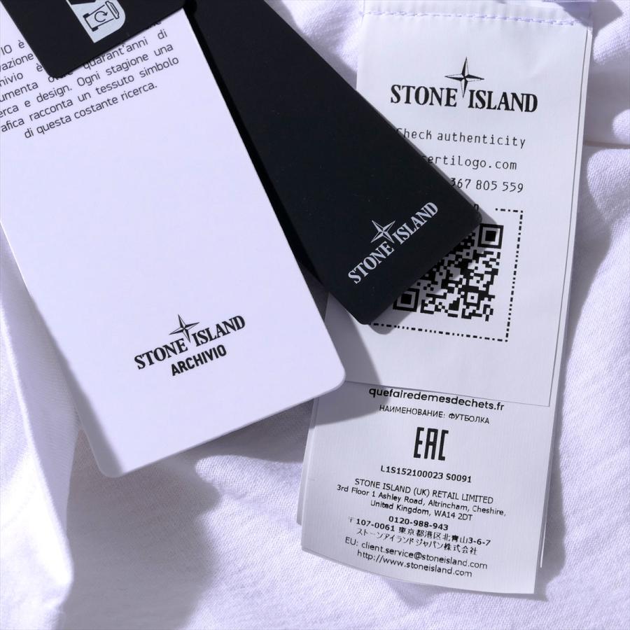 ストーンアイランド ARCHIVIOプリントTシャツ 2100023  S0091ホワイト STONE ISLAND メンズ ブランド 大きいサイズ 厚手 2026SS 2026年春夏の画像