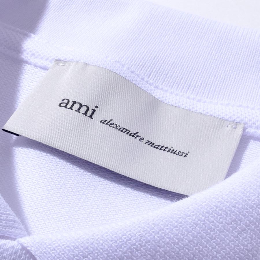AMI PARIS アミパリス Ami de Coeur ポロシャツ HPL411 100ホワイト メンズ レディース ユニセックス 半袖 カットソー ロゴ おしゃれ 2026SS 2026年春夏_9
