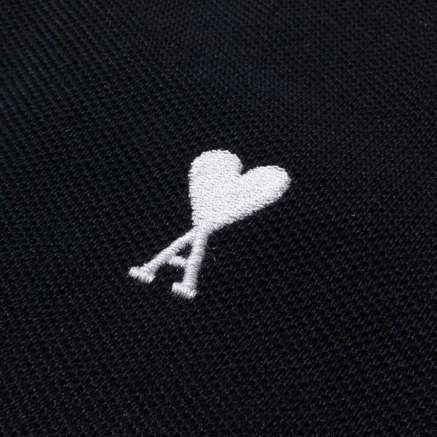 AMI PARIS アミパリス Ami de Coeur ポロシャツ HPL411 045ブラック メンズ レディース ユニセックス 半袖 カットソー ロゴ おしゃれ 2026SS 2026年春夏の画像