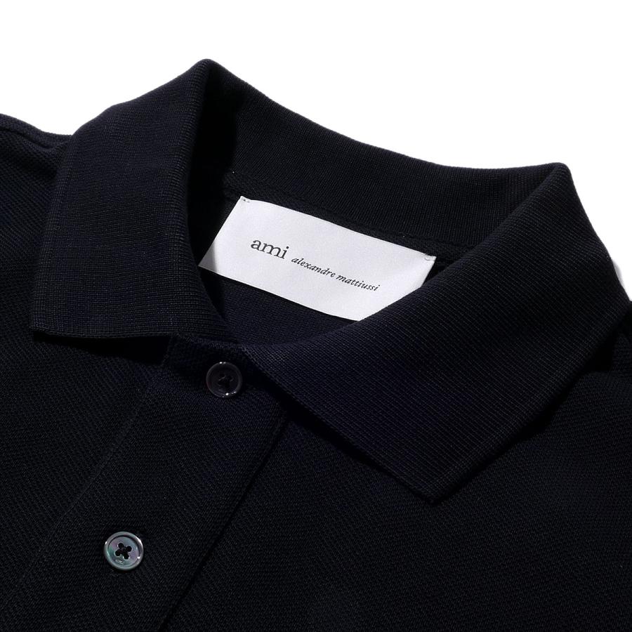 AMI PARIS アミパリス Ami de Coeur ポロシャツ HPL411 045ブラック メンズ レディース ユニセックス 半袖 カットソー ロゴ おしゃれ 2026SS 2026年春夏の画像