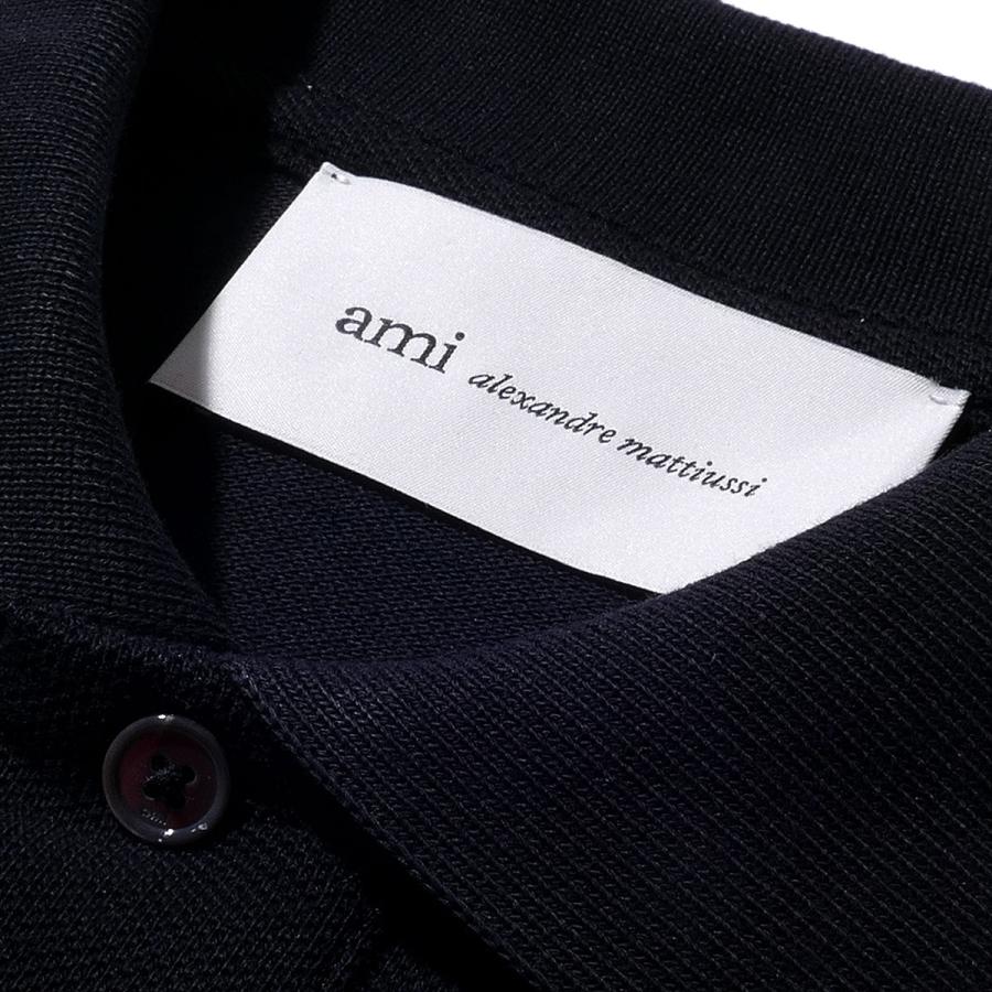 AMI PARIS アミパリス Ami de Coeur ポロシャツ HPL411 045ブラック メンズ レディース ユニセックス 半袖 カットソー ロゴ おしゃれ 2026SS 2026年春夏の画像