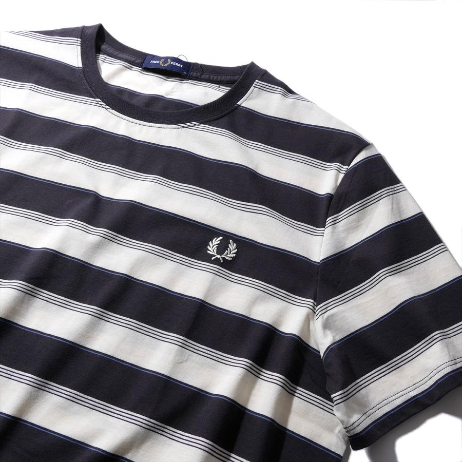FRED PERRY（フレッドペリー） ファインストライプ Tシャツ M2409 FRED
