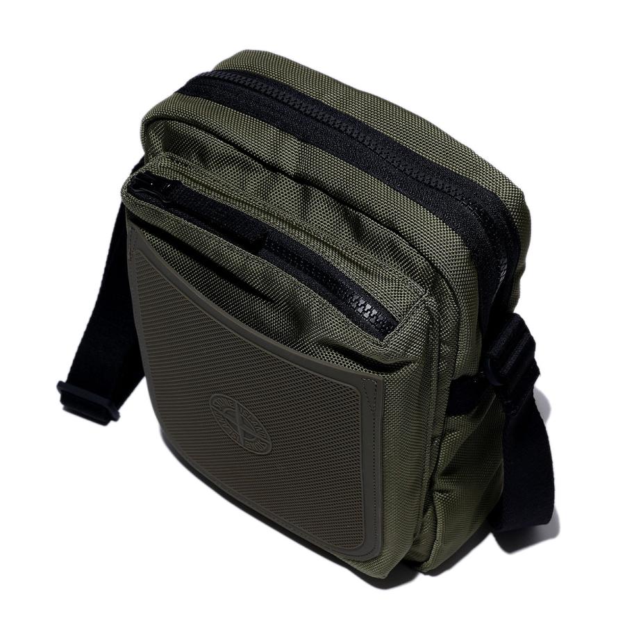 ストーンアイランド ショルダーバッグ  STONE ISLAND 9200029 V005G ミリタリーグリーン NYLON PANAMA メンズ ブランド 2026SS 2026年春夏の画像