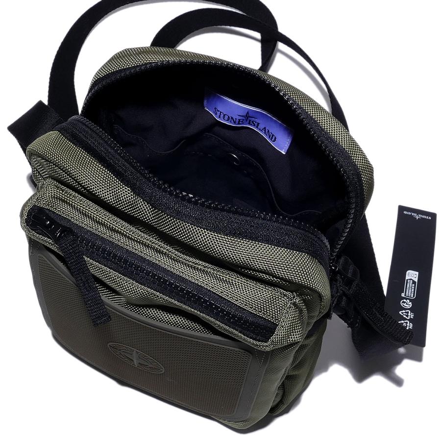 ストーンアイランド ショルダーバッグ  STONE ISLAND 9200029 V005G ミリタリーグリーン NYLON PANAMA メンズ ブランド 2026SS 2026年春夏の画像