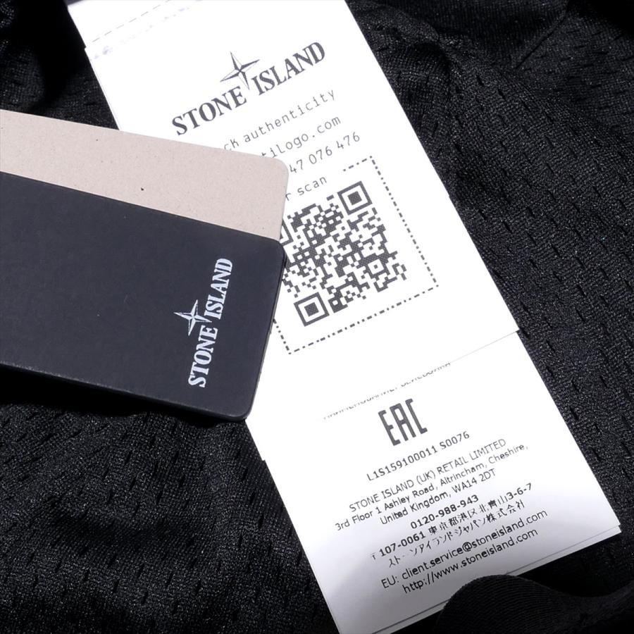 ストーンアイランド ベースボールキャップ 9100011 V0029 ブラック STONE ISLAND メンズ 帽子 NYLON METAL IN ECONYL ブランド 2026SS 2026年春夏の画像