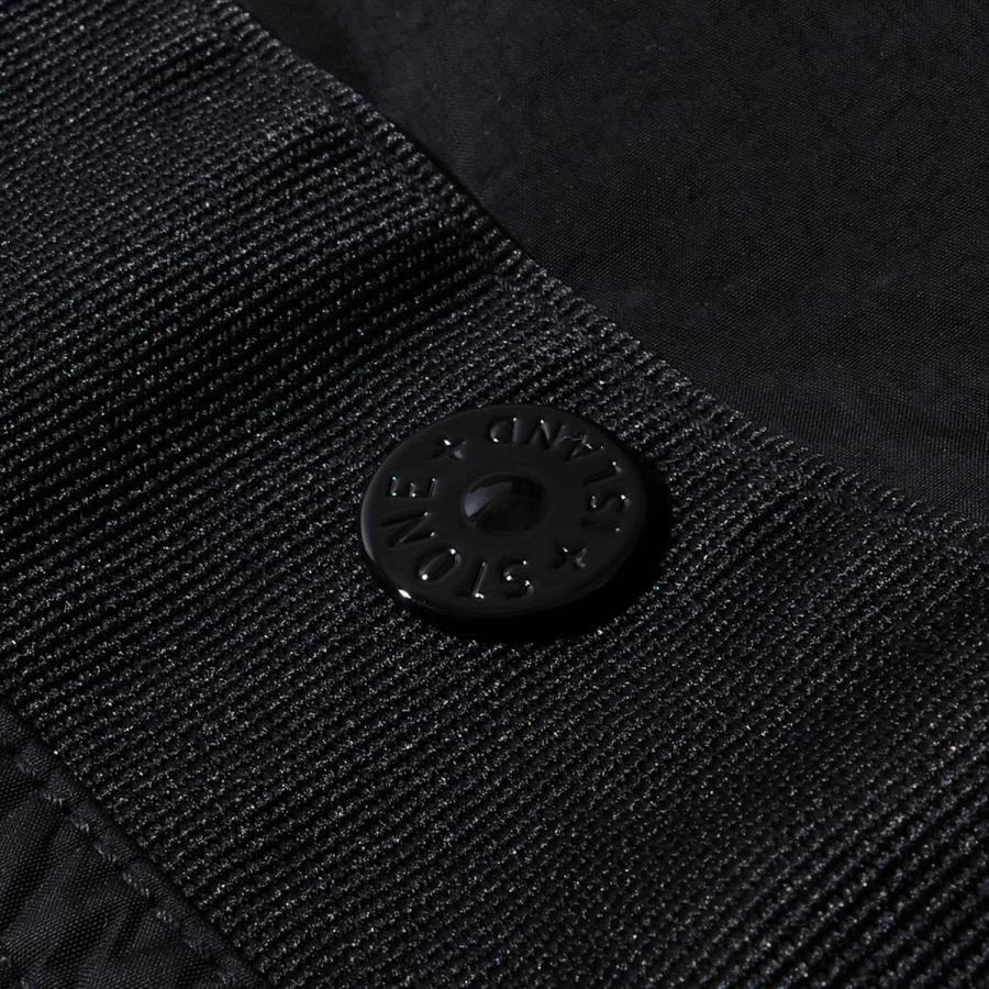 ストーンアイランド STONE ISLAND フーデッドジャケット 4100001 V0029ブラック CRINKLE REPS R-NY ブルゾン メンズ ブランド 2026SS 2026年春夏の画像