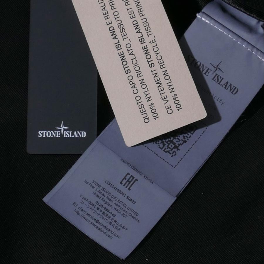 ストーンアイランド STONE ISLAND フーデッドジャケット 4100001 V0029ブラック CRINKLE REPS R-NY ブルゾン メンズ ブランド 2026SS 2026年春夏の画像