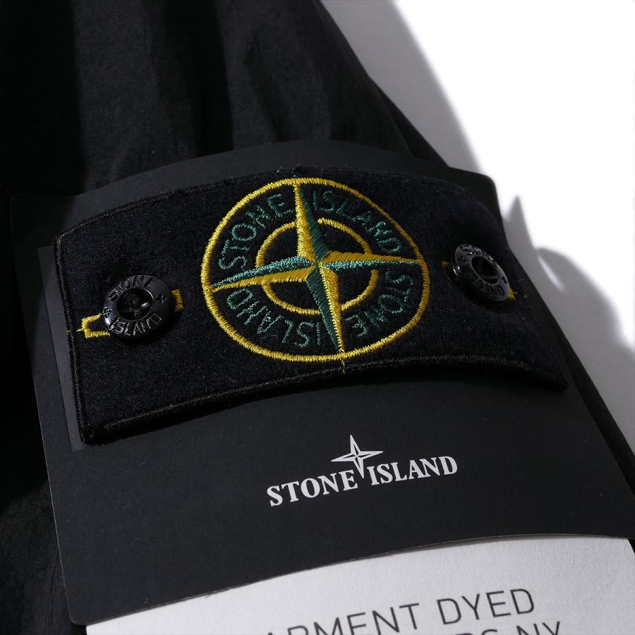 ストーンアイランド STONE ISLAND フーデッドジャケット 4100001 V0029ブラック CRINKLE REPS R-NY ブルゾン メンズ ブランド 2026SS 2026年春夏の画像