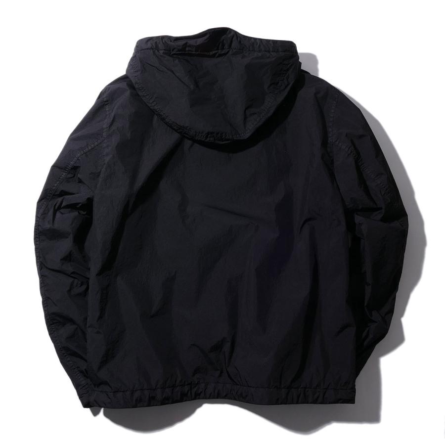 ストーンアイランド STONE ISLAND フーデッドジャケット 4100001 V0029ブラック CRINKLE REPS R-NY ブルゾン メンズ ブランド 2026SS 2026年春夏の画像