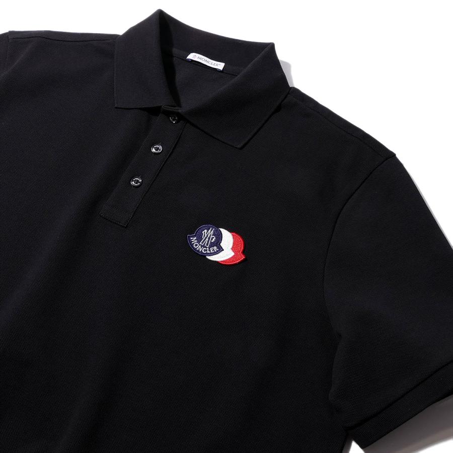 MONCLER（モンクレール） ポロシャツ 8A00030 999ブラック メンズ ハイ
