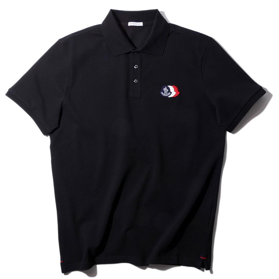 MONCLER（モンクレール） ポロシャツ 8A00030 999ブラック メンズ ハイ