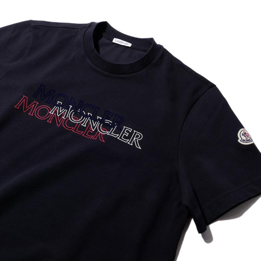 ネイビー T シャツ モンクレ MONCLER モンクレール Tシャツ 8C00055