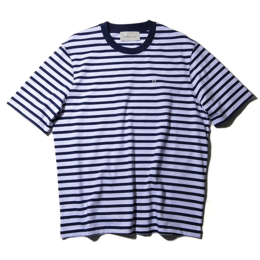 【美品】ami paris ボーダー　Tシャツ AMI Alexandre Mattiussi AMI PARIS アミパリス マリンボーダー Ami de