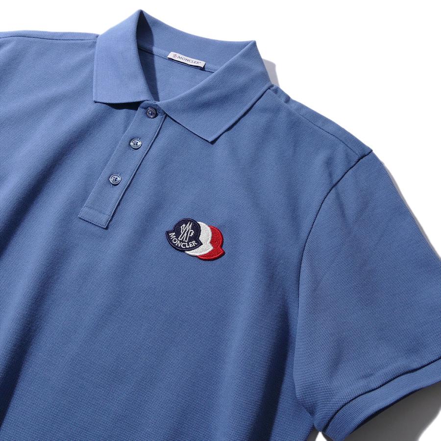MONCLER（モンクレール） ポロシャツ 8A00030 714ライトブルー メンズ