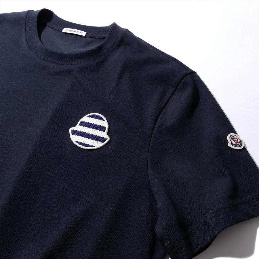 MONCLER（モンクレール） Tシャツ 8C00071 778ネイビー メンズ ハイ