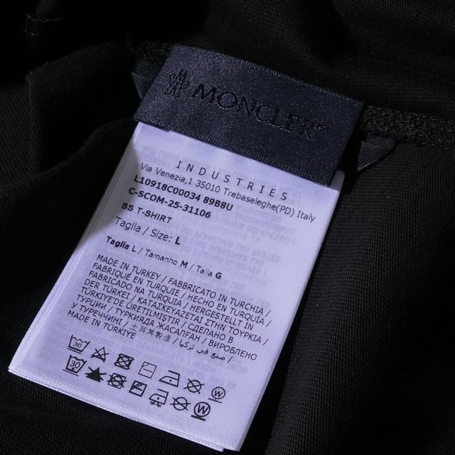 MONCLER（モンクレール） Tシャツ 8C00034 999ブラック メンズ ハイ