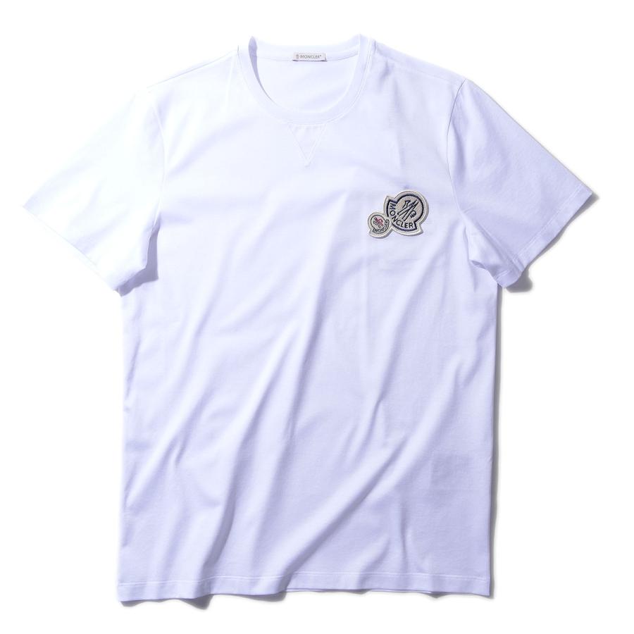 MONCLER（モンクレール） ダブルロゴTシャツ 8C00068 001ホワイト