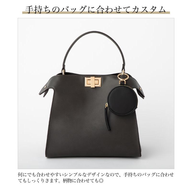 スマホショルダー ショルダーバッグ 3連 リング ミニポーチ レディース