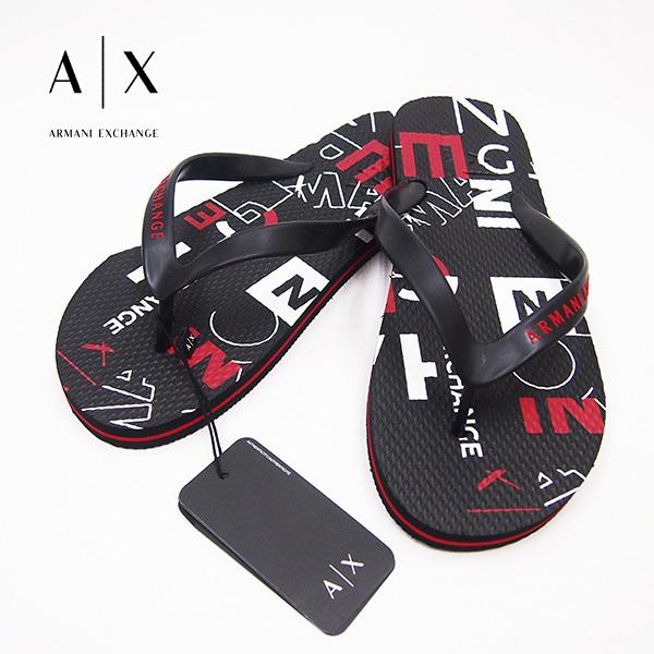 予約早割 ビーチサンダル アルマーニエクスチェンジ Armani Exchange サンダル メンズ ブラック レッド ブランド ギフト クリスマス プレゼント Ax 051 公式 ホームページ Www Superavila Com
