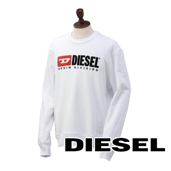 爆買い 長袖スウェット Ds 445 プレゼント バレンタイン ギフト ブランド メンズ ホワイト 19秋冬モデル Diesel ディーゼル トレーナー サイズ M
