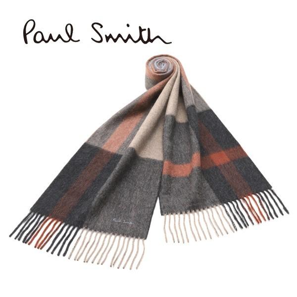 同梱不可 New 11 1入荷 バレンタイン ギフト プレゼント マフラー ポールスミス Paul Smith カシミヤマフラー メンズ ベージュ系チェック 19秋冬モデル ブランド ギフト クリスマス プレゼント Ps 651
